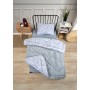 ETE HOMETEX TEK KİŞİLİK LÜX WELSOFT YORGAN ZEBRA GRİ 155X215CM 8696474231935